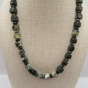 Jay King Desert Rose Trading 925 Agate Stone Necklace